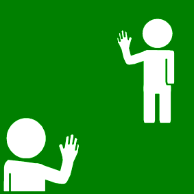 say hello / greet someone